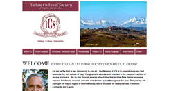 Desktop Screenshot of italianculturalsociety.com