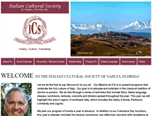 Tablet Screenshot of italianculturalsociety.com