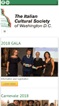 Mobile Screenshot of italianculturalsociety.org